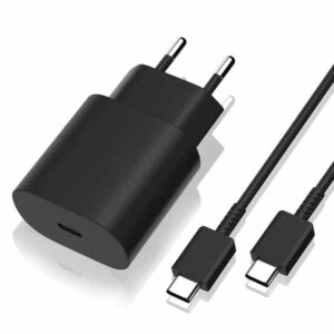 Chargeur Samsung USB Type-C 25W Super Rapide avec Fonction PD QC3.0 pour Téléphone Mobile Samsung